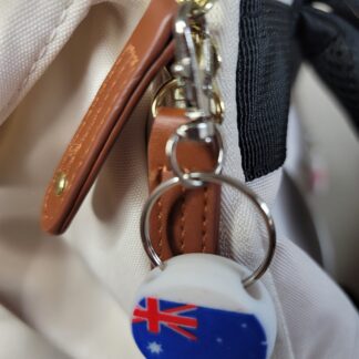 3D Printed Australia Flag Keychain Fob – Multicolor Aussie Pride Zipper Pull