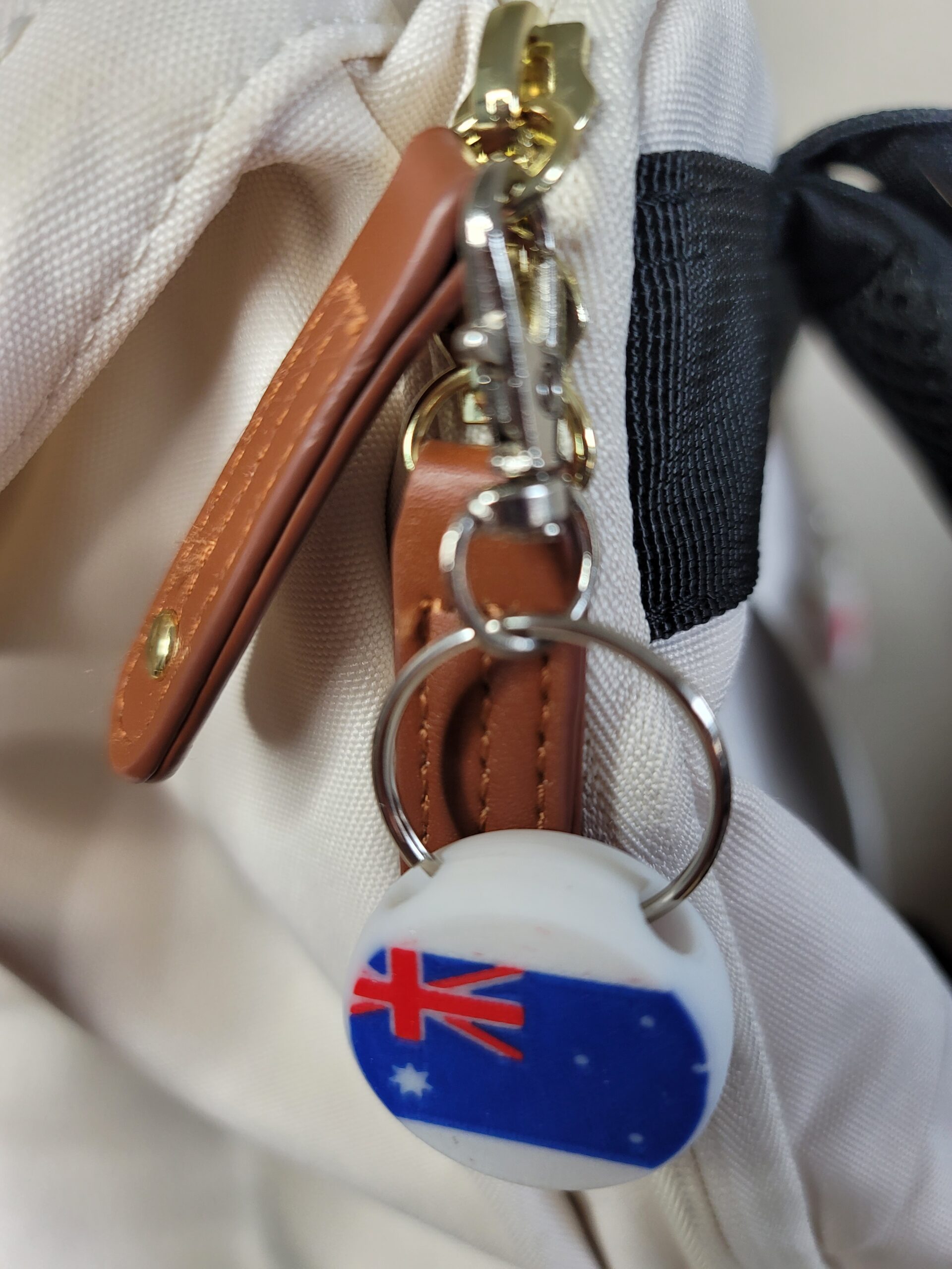 3D Printed Australia Flag Keychain Fob – Multicolor Aussie Pride Zipper Pull