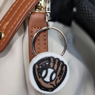 3D Printed Baseball Keychain Fob – Multicolor Zipper Pull Accessory