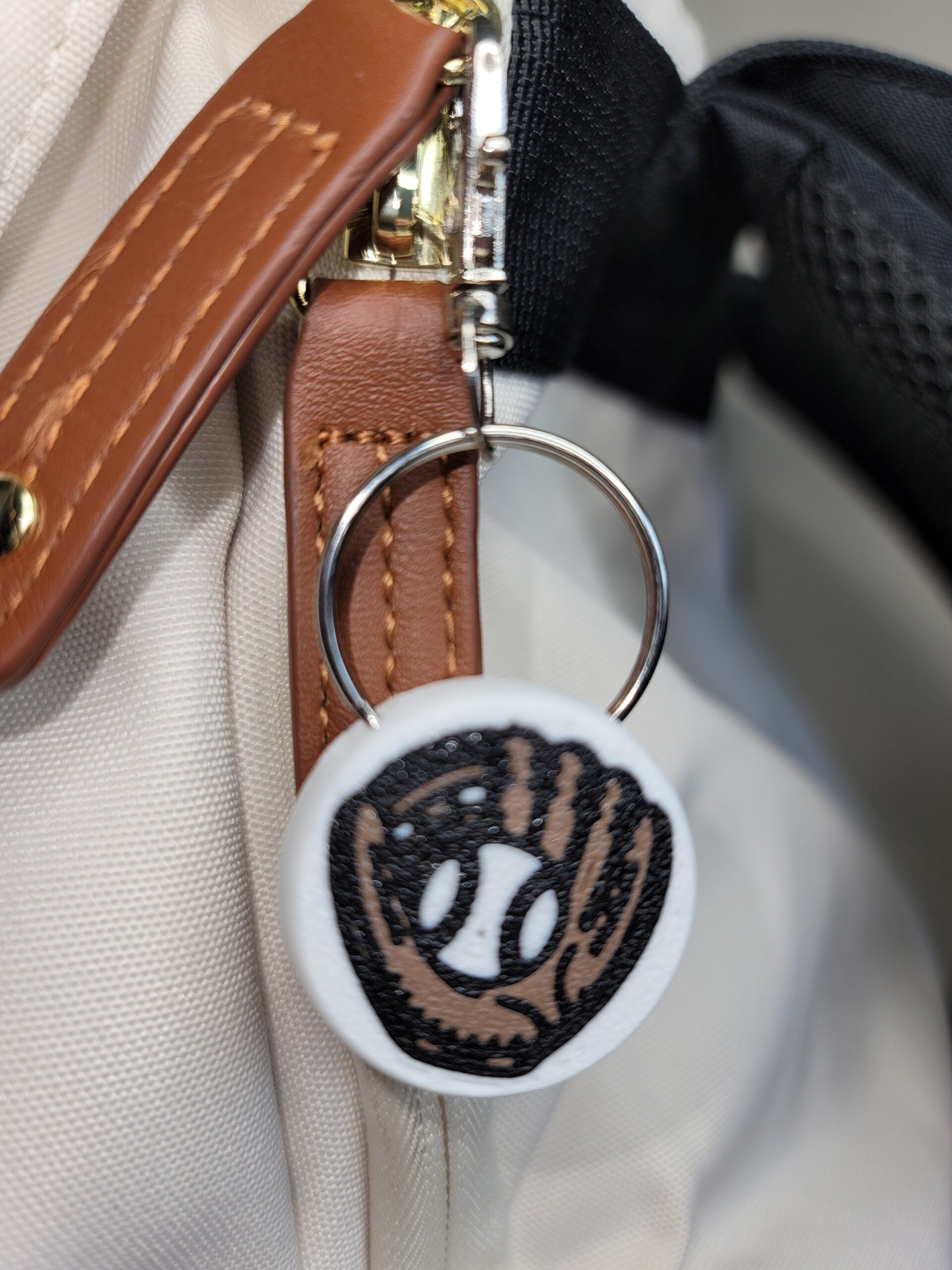 3D Printed Baseball Keychain Fob – Multicolor Zipper Pull Accessory