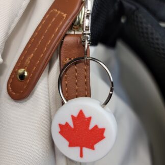 3D Printed Maple Leaf Keychain Fob – Multicolor Canadian Zipper Pull