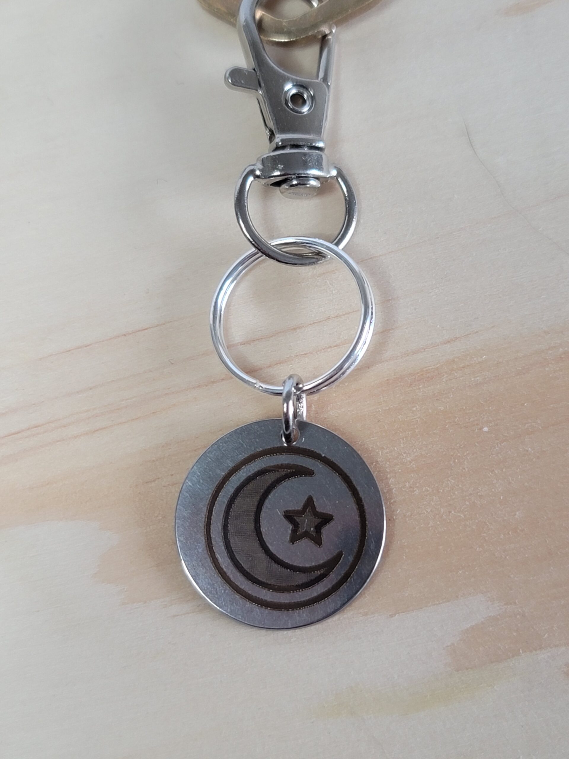 Laser Engraved Eid Keychain Fob – Steel Celebration Zipper Pull - Image 5