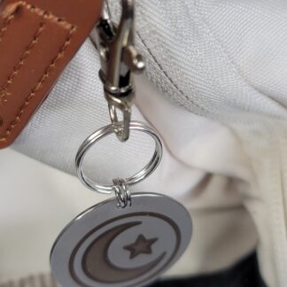 Laser Engraved Eid Keychain Fob – Steel Celebration Zipper Pull