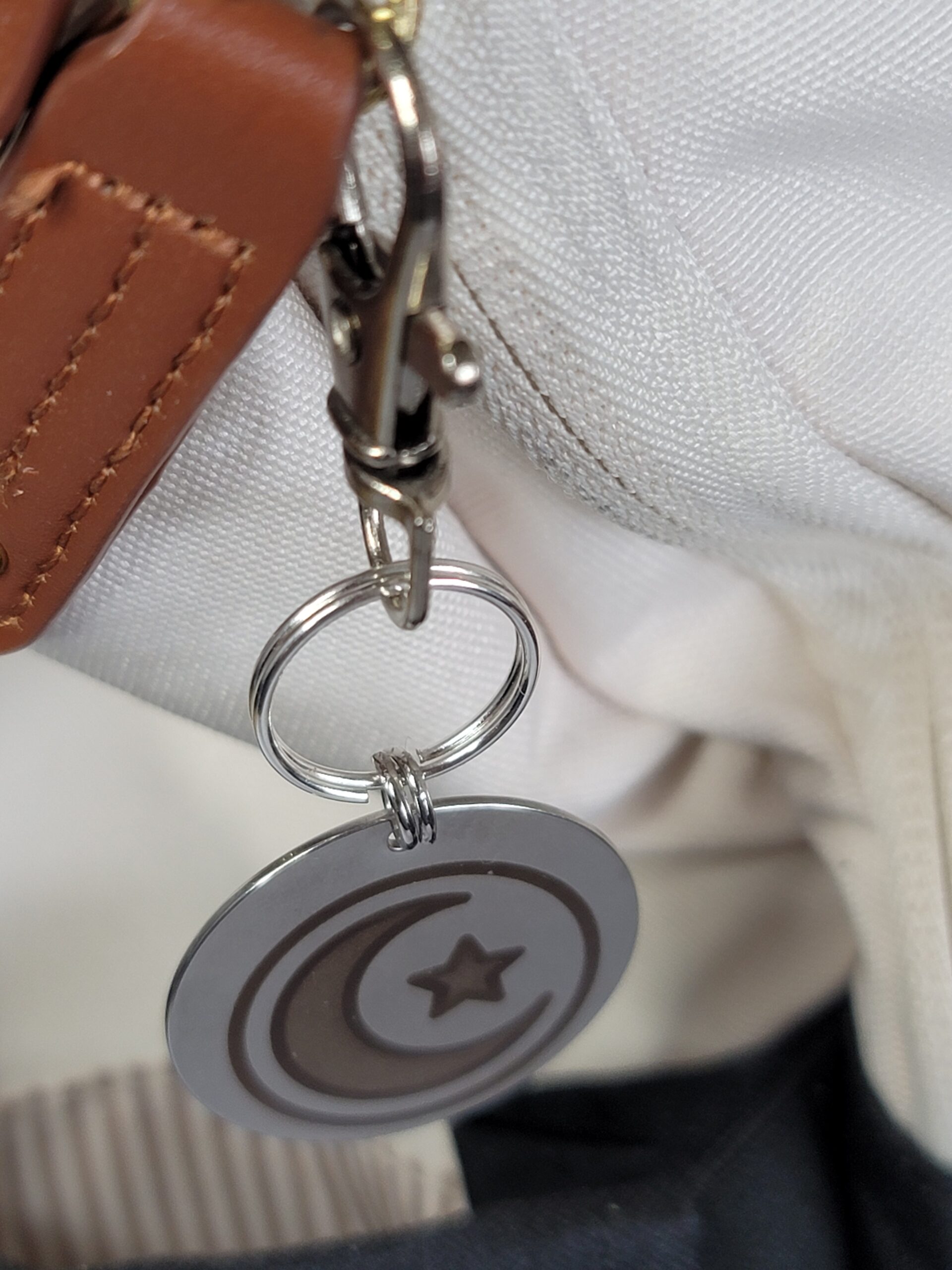 Laser Engraved Eid Keychain Fob – Steel Celebration Zipper Pull