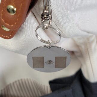 Laser Engraved Mexico Flag Keychain Fob – Steel Pride Zipper Pull