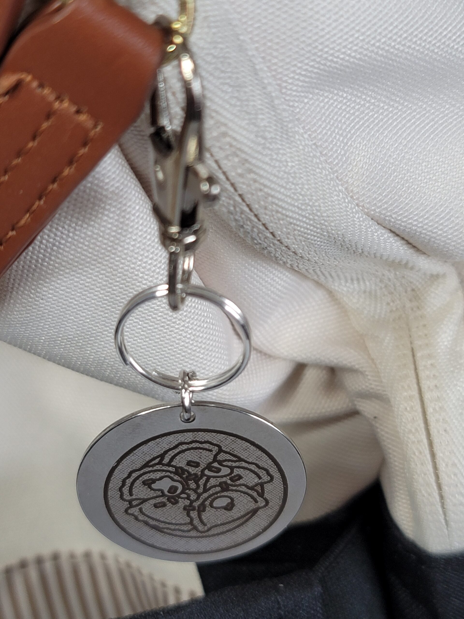 Laser Engraved Perogies Keychain Fob – Steel Foodie Zipper Pull