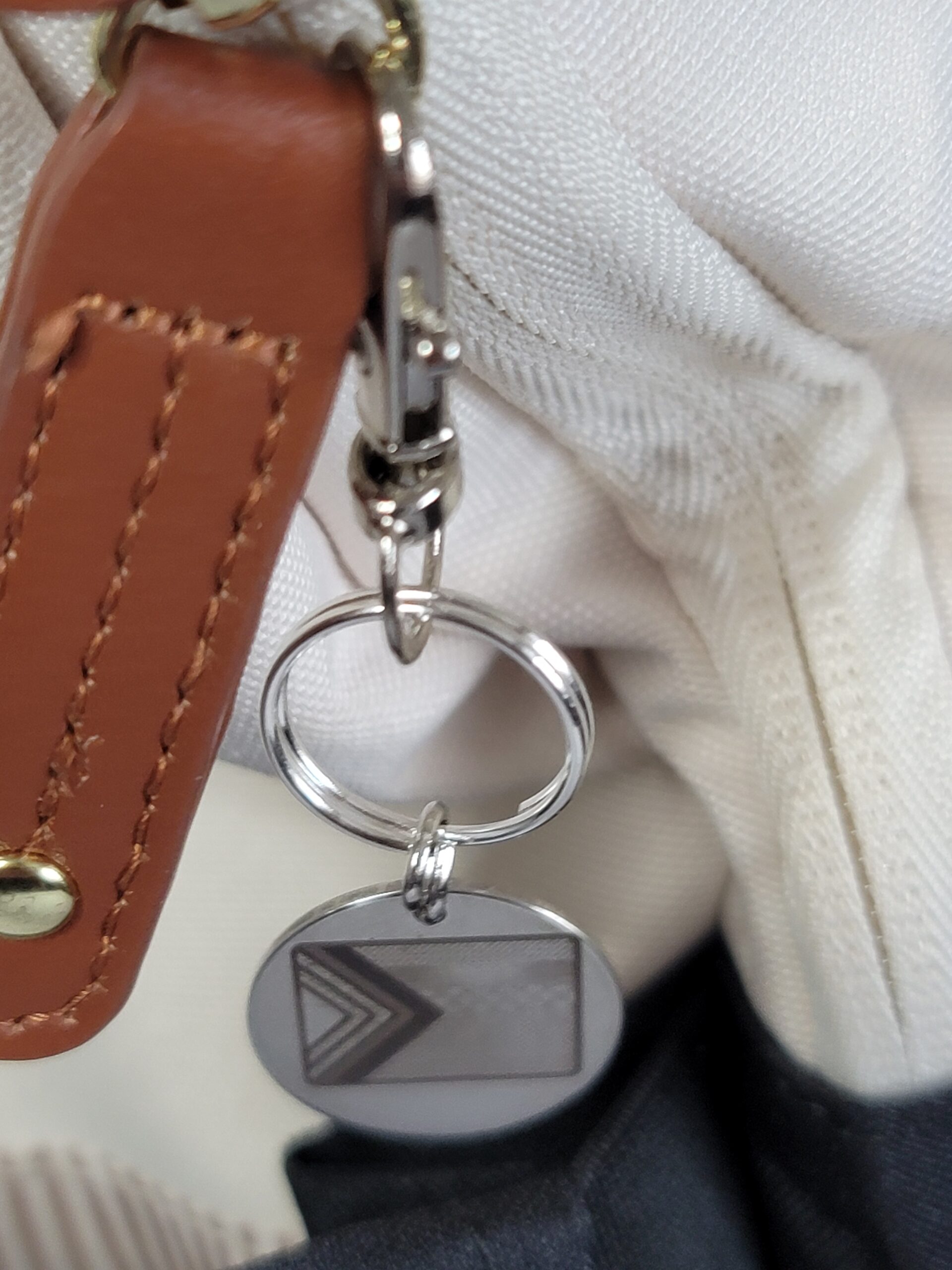 Laser Engraved Pride Keychain Fob – Steel Rainbow Zipper Pull - Image 3