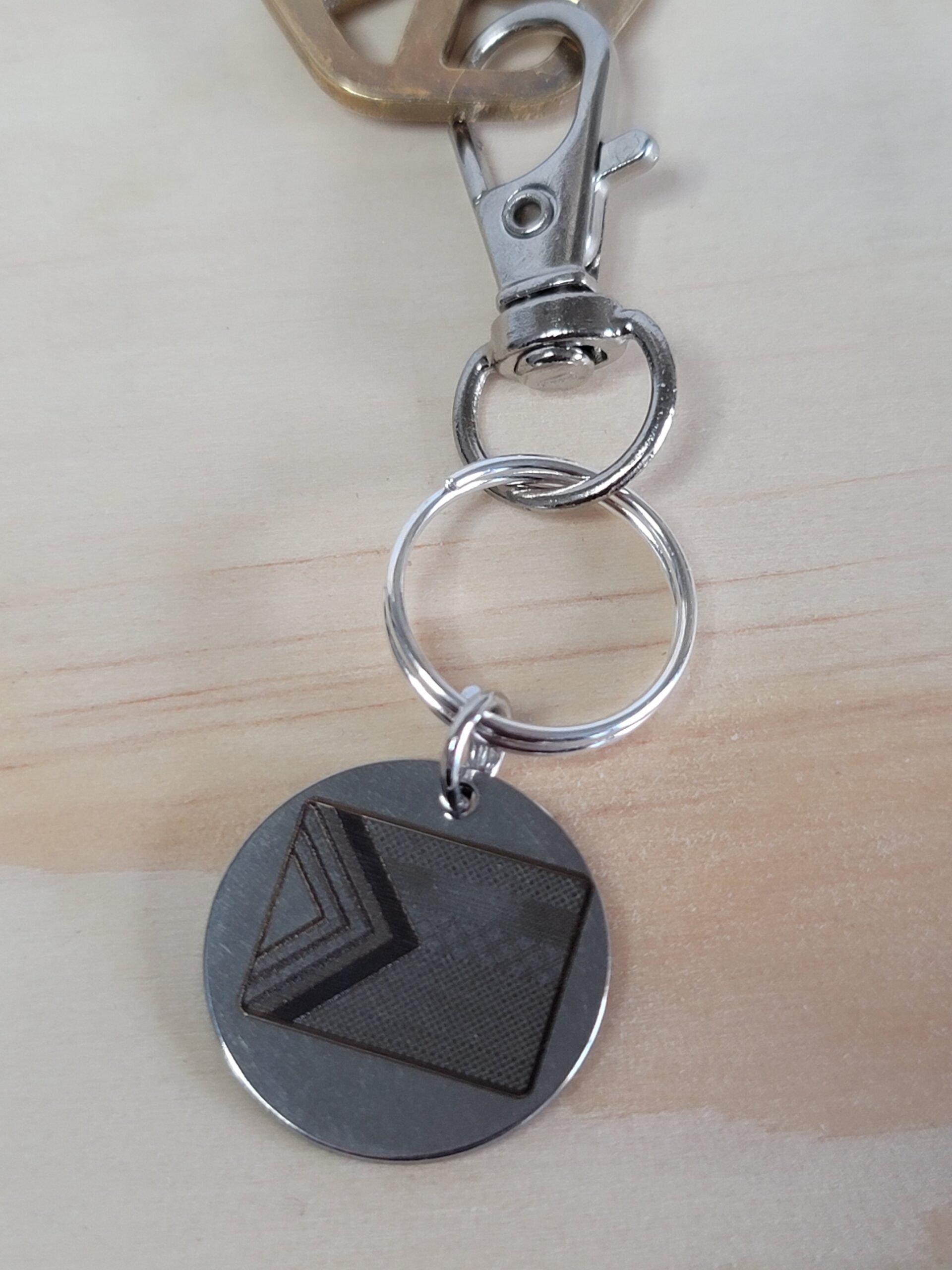 Laser Engraved Pride Keychain Fob – Steel Rainbow Zipper Pull - Image 4