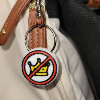 3D Printed Pro-Democracy Keychain Fob – Multicolor Zipper Pull Accessory