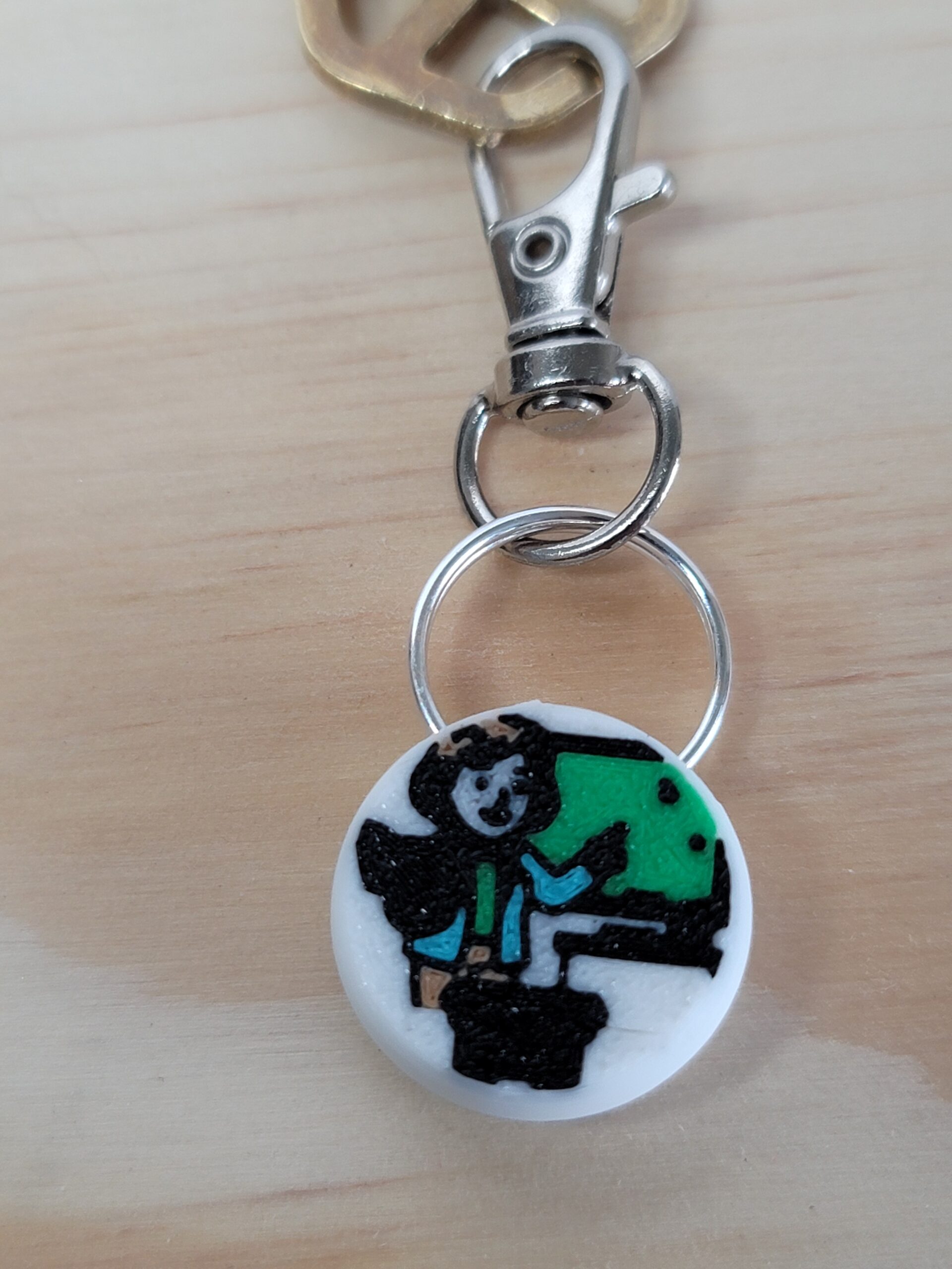 Teacher Fob Keychain: Multicolor 3D Printed Teacher Accessory (30mm) - Image 4