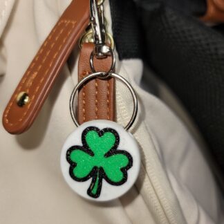 3D Printed St. Patrick's Day Keychain Fob – Multicolor Lucky Zipper Pull