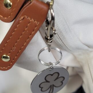 Laser Engraved St. Patrick's Day Keychain Fob – Steel Lucky Zipper Pull